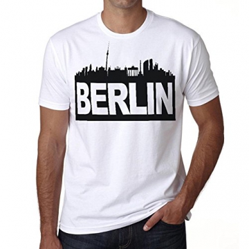 Berlin tee shirt herren,t shirts,t shirt herren mit aufdruck,weiß,Baumwolle - 1